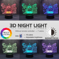 LOUHH One Piece Lamp, One Piece Night Light - 3D LED Smart Remote Control One Piece Lamp 16 Colours Christmas One Piece Gift Chi