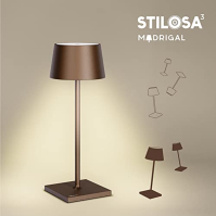 Stilosa 3 - Stmívatelná LED dobíjecí stolní lampa IP54 pro vnitřní i venkovní použití - Dobíjecí - Teplá barva světla - Designov