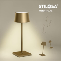 Stilosa 3 - Stmívatelná LED dobíjecí stolní lampa IP54 Vnitřní i venkovní - Dobíjecí - Teplá barva světla - Designová stolní lam