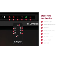 Elektrická krbová vložka Dimplex XHD23 Firebox - Efekt plamene Optiflame - LED žárovky s dlouhou životností - Elektrický krb s o