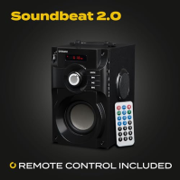 Bluetooth reproduktor Overmax Soundbeat 2.0 15W RMS křišťálově čistý zvuk, vestavěné FM rádio, přehrávání z USB, SD, AUX, bateri