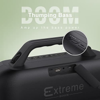 Hlasitý Bluetooth reproduktor DOSS Extreme Boom s výkonem 60 W, hluboké basy, doba přehrávání 30 h, power banka 10400 mAh, vodot