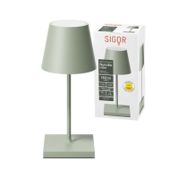 SIGOR Nuindie mini - stmívatelná malá LED dobíjecí stolní lampa do interiéru a exteriéru, IP54, odolná proti stříkající vodě, vý