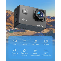 WOLFANG GA100 Action Cam 4K 20MP podvodní kamera WiFi 40M vodotěsná kamera se stabilizátorem obrazu EIS Kamera na helmu 170°