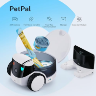 Enabot EBO ROLA PetPal 2,5K kamera pro kočky s paměťovým modulem, Wi-Fi mobilní robot Emo s nočním viděním, bezdrátová kamera pr