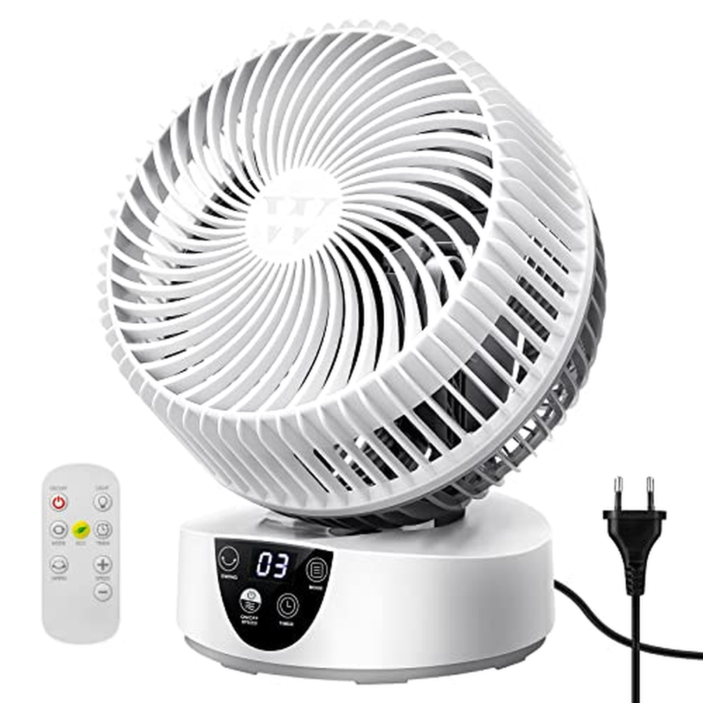 Ventilátor Collen Tichý turbo ventilátor Oběhové čerpadlo vzduchu 9H časovač 3 rychlosti 4 režimy stolního ventilátoru s dálkový