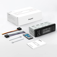 Avylet RDS autorádio Bluetooth 5.0, 7 LED barev, autorádio s handsfree voláním a hodinami, 4x60W FM/AM rádio USB/AUX in/MP3/FLAC