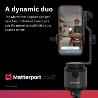 Matterport Axis Gimbal Stabilizer for Smartphone Camera - motorizovaný otočný držák pro profesionální 3D 360° fotografické skeno