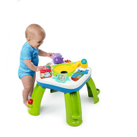 Bright Starts Having a Ball Get Rollin' Activity table - hraje více než 60 písniček, 4 jazyky, včetně 6 míčků, rampy s míčky, pi