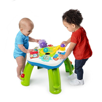 Bright Starts Having a Ball Get Rollin' Activity table - hraje více než 60 písniček, 4 jazyky, včetně 6 míčků, rampy s míčky, pi