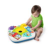 Bright Starts Having a Ball Get Rollin' Activity table - hraje více než 60 písniček, 4 jazyky, včetně 6 míčků, rampy s míčky, pi