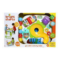 Bright Starts Having a Ball Get Rollin' Activity table - hraje více než 60 písniček, 4 jazyky, včetně 6 míčků, rampy s míčky, pi