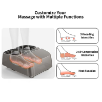 Mountrax Masážní přístroj na nohy s ohřevem, dárky pro muže ženy, masážní přístroj na nohy při plantární fasciitidě a úlevě od b
