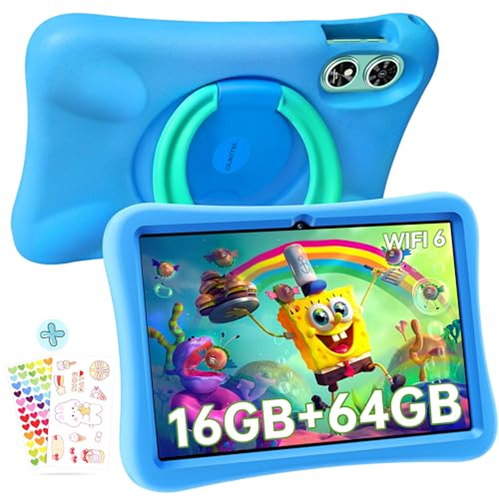 OUKITEL OT6 Kids Tablet - 16GB+64GB(1TB TF) Tablet pro děti 10 palců, WiFi 6, 8000mAh Android 13 Tablety s perem, dětský prostor