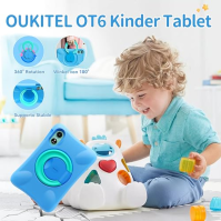 OUKITEL OT6 Kids Tablet - 16GB+64GB(1TB TF) Tablet pro děti 10 palců, WiFi 6, 8000mAh Android 13 Tablety s perem, dětský prostor