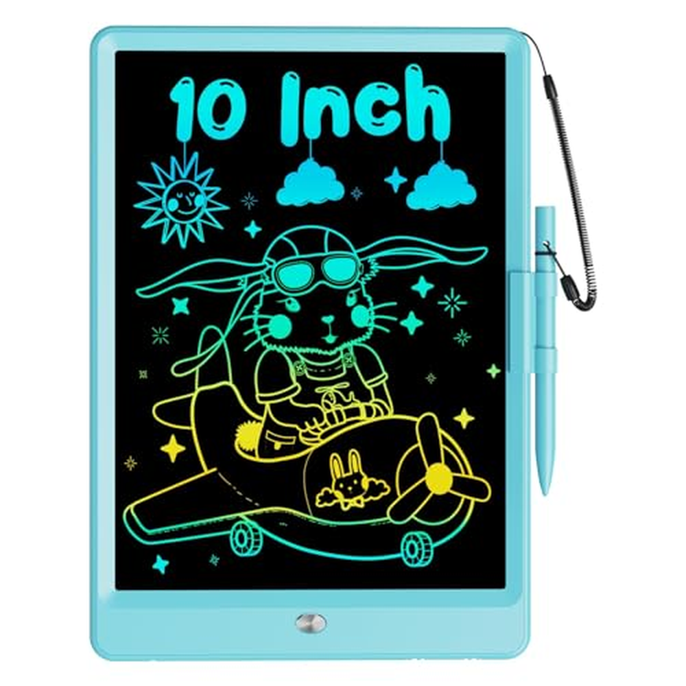 Bravokids Hračka pro 3 4 5 6 7 let staré dívky Chlapci LCD psací deska 10 palců Doodle Board Elektronický kreslící tablet Kreslí