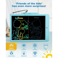 Bravokids Hračka pro 3 4 5 6 7 let staré dívky Chlapci LCD psací deska 10 palců Doodle Board Elektronický kreslící tablet Kreslí