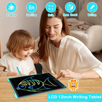 Richgv 12 palcový LCD psací tablet, magnetický kreslící tablet, dětské hračky Doodle Board, kreslící podložka, vzdělávací vzdělá