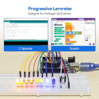 SunFounder Ultimate Starter Kit kompatibilní s Arduino UNO IDE Scratch, sada 3 v 1 IoT/Smart Car/Basic Kit s online výukovými pr