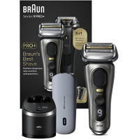 Pánský holicí strojek Braun Series 9 Pro+, elektrický holicí strojek s 5 holicími prvky Pro, zastřihovač dlouhých chloupků