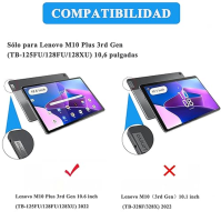 Pouzdro s klávesnicí pro Lenovo Tab M10 Plus 3rd Gen 10,6", pouzdro s klávesnicí pro Lenovo Tab M10 Plus 3rd Gen (TB-125FU/128FU