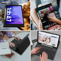 Lielax pouzdro s klávesnicí pro Samsung Galaxy Tab A7, ochranné pouzdro s klávesnicí Magnetic Bluetooth Removable German QWERTZ 