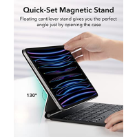 ESR Rebound Magnetic Keyboard Case, pouzdro s klávesnicí pro iPad kompatibilní s iPad Pro 11/iPad Air 5/4, volně plovoucí stoján