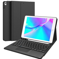 Earto iPad 9th Generation Keyboard, pouzdro s klávesnicí pro iPad 9. generace s touchpadem, 2 kanály BT, italský kryt klávesnice