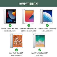 Lielax kryt s klávesnicí ipad 10.2", iPad 9. generace s klávesnicí 2021, ochranný kryt s bezdrátovou odnímatelnou QWERTY klávesn