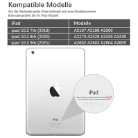 Pouzdro s klávesnicí GOOJODOQ kompatibilní s iPad 10.2 (7. generace 2019) / (8. generace 2020) / (9. generace 2021), magnetická 