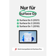 Inateck Surface Go klávesnice pro Surface Go (1&2&3 generace), Bluetooth 5.1, 7 barev podsvícení, trackpad, QWERTZ, KB02009