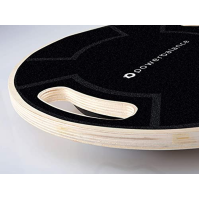 RPM Power Balance Board - dřevěná balanční deska pro trénink rovnováhy, prevenci zranění a rehabilitaci (Wobble Board - Darknigh