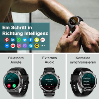 Smartwatch Ženy Muži 1,39 palcové hodinky Fitness Tracker hodinky s krokoměrem Sportovní hodinky Tepová frekvence Krevní kyslík 