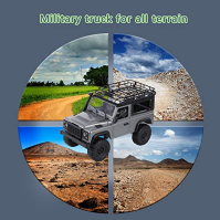 RC Car Off-Road Truck 2.4G 1/12 4WD RTR Crawler Vehicle Models MN 99s 2 baterie