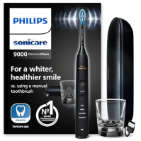 Philips Sonicare DiamondClean 9000 Elektrický sonický zubní kartáček s aplikací, černý (model HX9911/09)