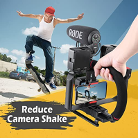 Zeadio Video Action Ruční stabilizátor se smartphonem Video Rig pro všechny fotoaparáty Action Camera Camcorder a smartphony