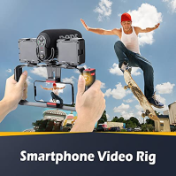 Zeadio Video Action Ruční stabilizátor se smartphonem Video Rig pro všechny fotoaparáty Action Camera Camcorder a smartphony