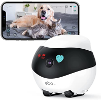 Enabot EBO SE Pet kamery s aplikací EBO ROLA-PET, 1080P WLAN mobilní kamera pro vnitřní dohled s nočním viděním, bezdrátová kame