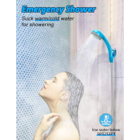 LIBERRWAY Camping Shower Přenosná cestovní sprcha pro venkovní použití se sprchovou hlavicí, 1,8m hadicí, USB kabelem, 45-60min 