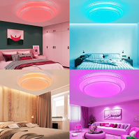 BFYLIN 72W kulaté LED stropní svítidlo Starlight Effect Crystal Starlight stropní svítidlo Energeticky úsporné svítidlo Stropní 