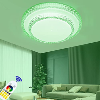 BFYLIN 72W kulaté LED stropní svítidlo Starlight Effect Crystal Starlight stropní svítidlo Energeticky úsporné svítidlo Stropní 