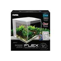 Fluval Flex Nano Aquarium 34L, sladkovodní akvárium, bílé, 1 kus (1 balení)