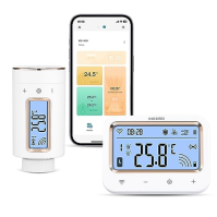 Chytrý radiátorový termostat INKBIRD, IRC-RW1 WIFI radiátorový ventil s monitorem, 11-časově programovatelný termostat, teplotní