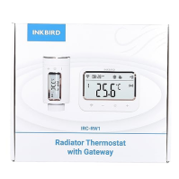 Chytrý radiátorový termostat INKBIRD, IRC-RW1 WIFI radiátorový ventil s monitorem, 11-časově programovatelný termostat, teplotní