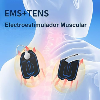 FONCBIEN Electro Muscle Stimulator, TENS EMS Current Rehabilitation Fyzioterapeutická rehabilitace 2 kanály 6 režimů Electro Mus