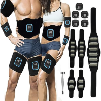 Abs Stimulator, EMS břišní svalový stimulátor Hliníkový plechový toner Abs Trainer Fitness trénink Toning pro pas / nohu / ruku 