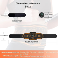 UOOGOU EMS svalový stimulátor, elektrický břišní trenažér, EMS tréninkové zařízení, EMS břišní trenažér pro muže a ženy, břišní 