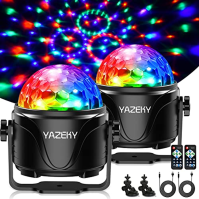 Disco světla pro párty USB, YAZEKY Party Lights 4W DJ Dicso Ball Lights s dálkovým ovládáním, zvukem aktivovaných 7 barev RGB 36