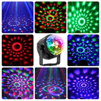 Disco světla pro párty USB, YAZEKY Party Lights 4W DJ Dicso Ball Lights s dálkovým ovládáním, zvukem aktivovaných 7 barev RGB 36