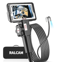 Endoskopická kamera Ralcam se světelným endoskopem - 720P HD inspekční kamera s 4,5'' IPS LCD displejem Průmyslový endoskop s 5,